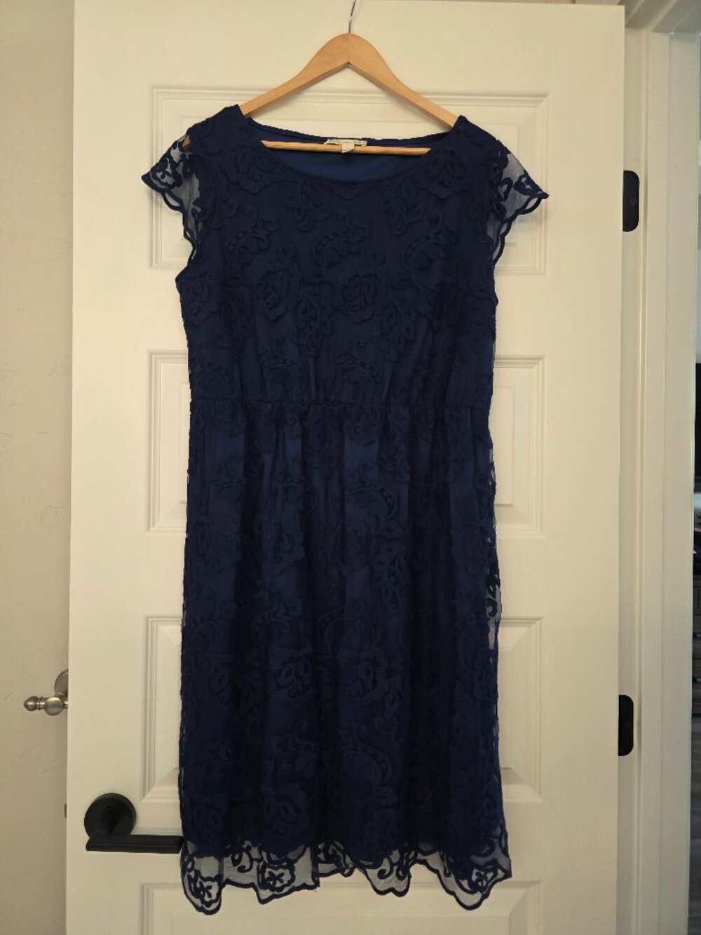 Nurture Navy Lace Dress, size Large